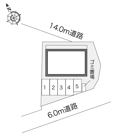 福生市福生 月極駐車場